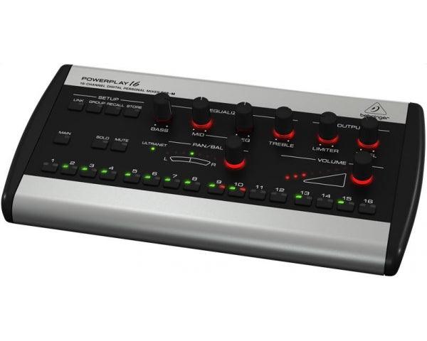 BEHRINGER P16M POWERPLAY MIXER PERSONAL MONITOR 16 CANALI DIGITALE - TechSoundSystem.com
