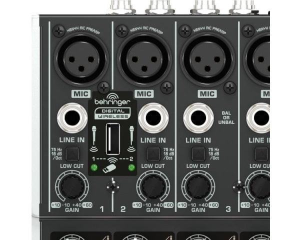 BEHRINGER XENYX Q1204-USB MIXER 12 INGRESSI 2/2 BUS 4 COMPRESSORI +48V INTERFACCIA AUDIO USB WIRELESS READY - TechSoundSystem.com