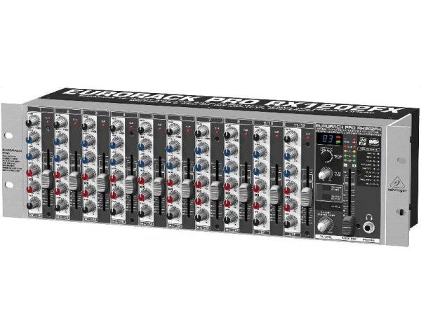 BEHRINGER RX1202FX V2 EURORACK PRO MIXER 12 CANALI 3U RACK EFFETTI 24 BIT - TechSoundSystem.com