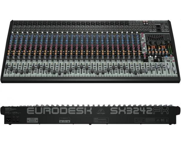 BEHRINGER SX3242FX MIXER PASSIVO 32 INGRESSI DOPPIO PROCESSORE EFFETTI 24 BIT 4 AUX 4 SUB - TechSoundSystem.com