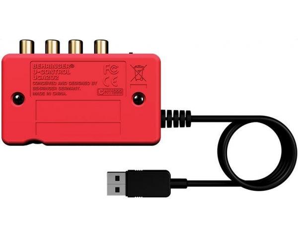 BEHRINGER UCA222 U-CONTROL INTERFACCIA AUDIO USB ROSSA 48KHZ + USCITA OTTICA S/PDIF + SOFTWARE - TechSoundSystem.com