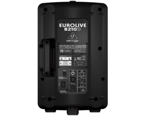 BEHRINGER B210D EUROLIVE CASSA ATTIVA 200 WATT AMPLIFICATA WOOFER 10" DRIVER 1,35" EQUALIZZATORE 2 BANDE - TechSoundSystem.com