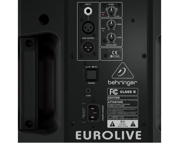 BEHRINGER B212D EUROLIVE CASSA ATTIVA 550 WATT AMPLIFICATA WOOFER 12″ DRIVER 1,35″ EQUALIZZATORE 2 BANDE - TechSoundSystem.com