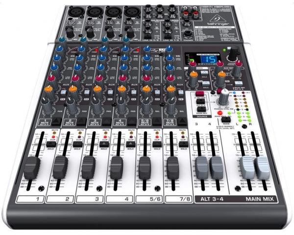 BEHRINGER XENYX X1204USB MIXER USB CON EFFETTI 4 INGRESSI MICROFONICI 2 STEREO + INTERFACCIA AUDIO USB - TechSoundSystem.com