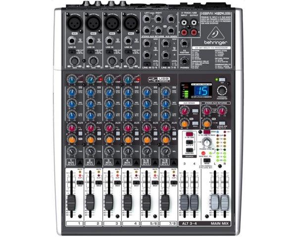 BEHRINGER XENYX X1204USB MIXER USB CON EFFETTI 4 INGRESSI MICROFONICI 2 STEREO + INTERFACCIA AUDIO USB - TechSoundSystem.com