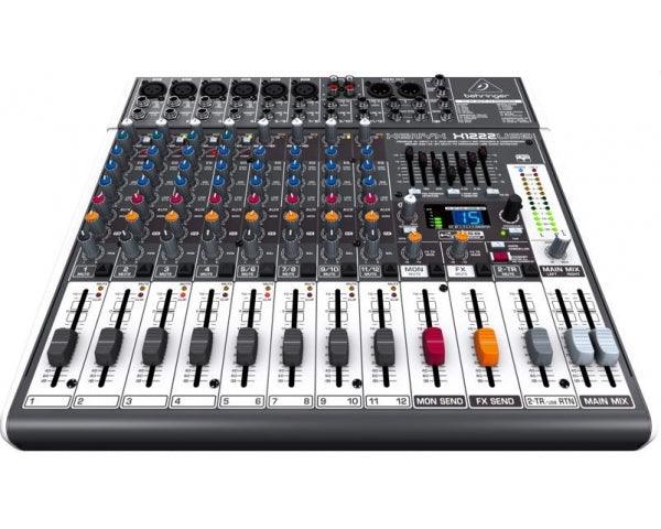 BEHRINGER XENYX X1222USB MIXER 16 INGRESSI USB EFFETTI COMPRESSORI EQUALIZZATORE 7 BANDE - TechSoundSystem.com