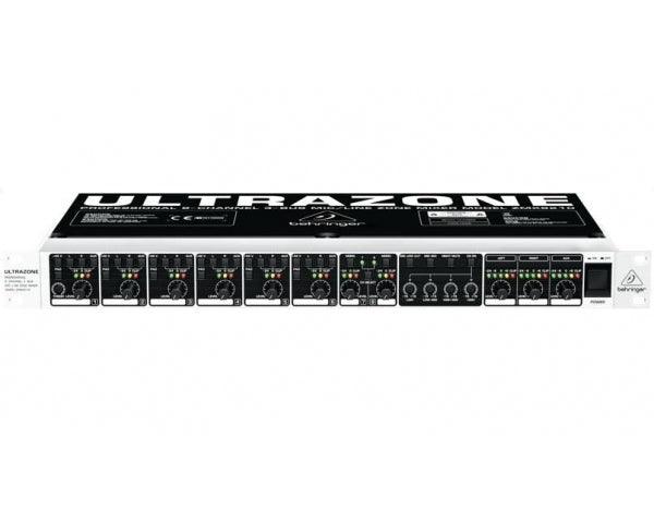 BEHRINGER ZMX8210-V.2 ULTRAZONE MIXER 8 CANALI (+8 OPZIONALI) SU 3 ZONE EQUALIZZATORE 4 BANDE CONTROLLO A DISTANZA - TechSoundSystem.com