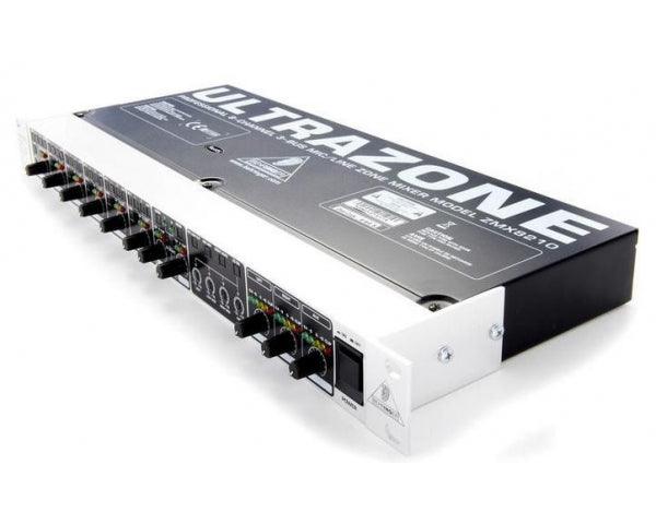 BEHRINGER ZMX8210-V.2 ULTRAZONE MIXER 8 CANALI (+8 OPZIONALI) SU 3 ZONE EQUALIZZATORE 4 BANDE CONTROLLO A DISTANZA - TechSoundSystem.com