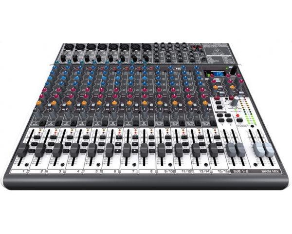 BEHRINGER XENYX X2222USB MIXER PASSIVO 22 INGRESSI CON EFFETTI 24 BIT 8 COMPRESSORI + INTERFACCIA AUDIO USB - TechSoundSystem.com