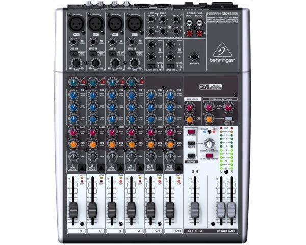 BEHRINGER XENYX 1204-USB MIXER PASSIVO 12 INGRESSI 4 MONO 2 STEREO CON INTERFACCIA AUDIO USB - TechSoundSystem.com