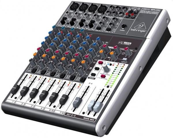 BEHRINGER XENYX 1204-USB MIXER PASSIVO 12 INGRESSI 4 MONO 2 STEREO CON INTERFACCIA AUDIO USB - TechSoundSystem.com