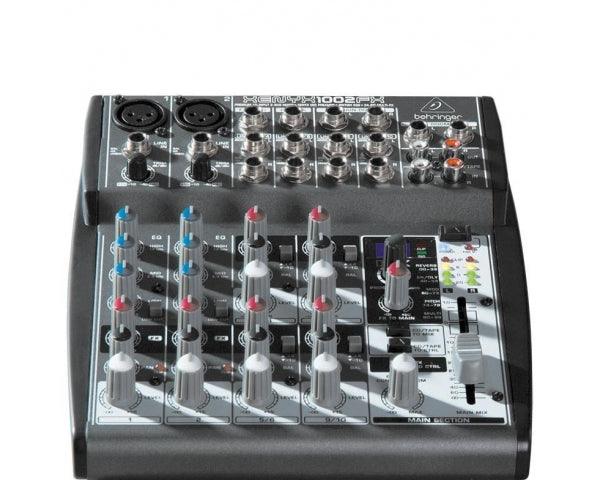 BEHRINGER XENYX 1002FX MIXER AUDIO PASSIVO 10 CANALI MULTIEFFETTI VOCE KARAOKE PHANTOM POWER +48V - TechSoundSystem.com