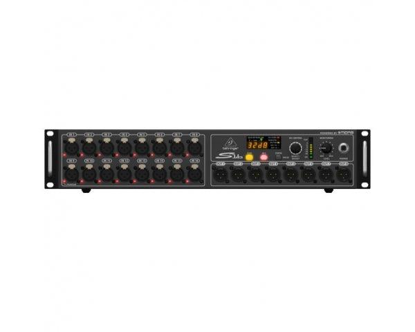 BEHRINGER S16 DIGITAL SNAKE STAGE BOX DIGITALE 16 PREAMPLIFICATORI MICROFONICI 8 USCITE XLR - TechSoundSystem.com