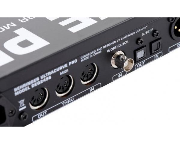 BEHRINGER DEQ2496 ULTRACURVE-PRO EQUALIZZATORE 24-BIT 96-KHZ ANALIZZATORE A SPETTRO VPQ FFT 61 BANDE - TechSoundSystem.com