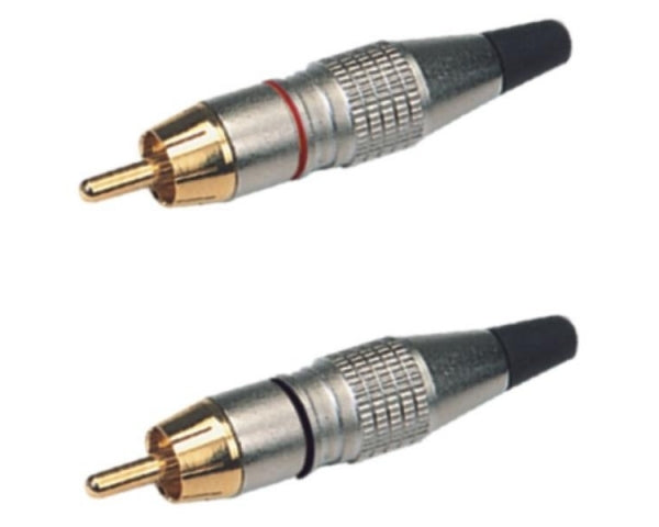 EXTREME 2R2J3PRO 2 RCA MASCHIO - 2 JACK MONO 1/4" 6.5mm CAVO AUDIO DI SEGNALE SCHERMATO 3 MT. - TechSoundSystem.com