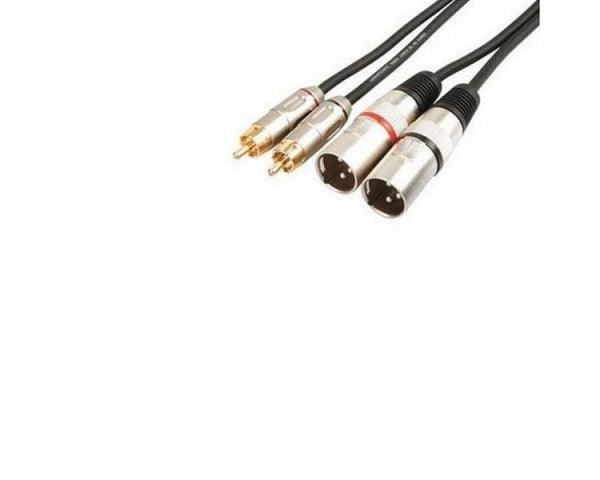 EXTREME 2R2X5PRO 2 RCA MASCHIO - 2 XLR MASCHIO CAVO AUDIO DI SEGNALE SCHERMATO 5 MT. - TechSoundSystem.com
