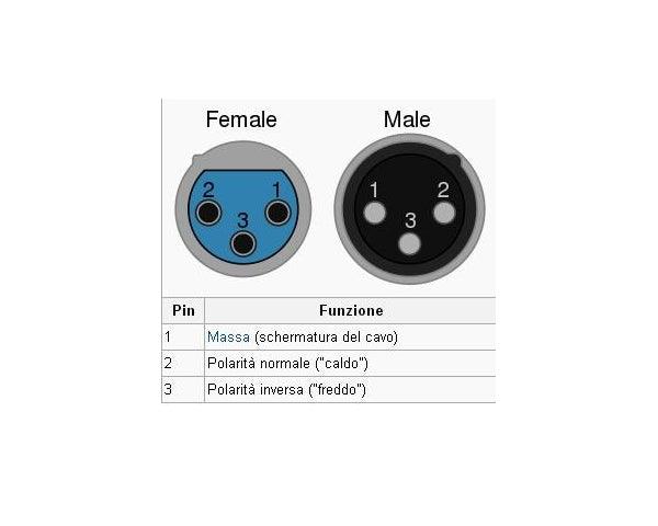 EXTREME 2R2X5PRO 2 RCA MASCHIO - 2 XLR MASCHIO CAVO AUDIO DI SEGNALE SCHERMATO 5 MT. - TechSoundSystem.com