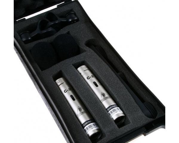BEHRINGER C2 COPPIA SELEZIONATA MATCHED MICROFONI CONDENSATORE VOCE STRUMENTI + STEREO-BAR CON CLAMPS - TechSoundSystem.com