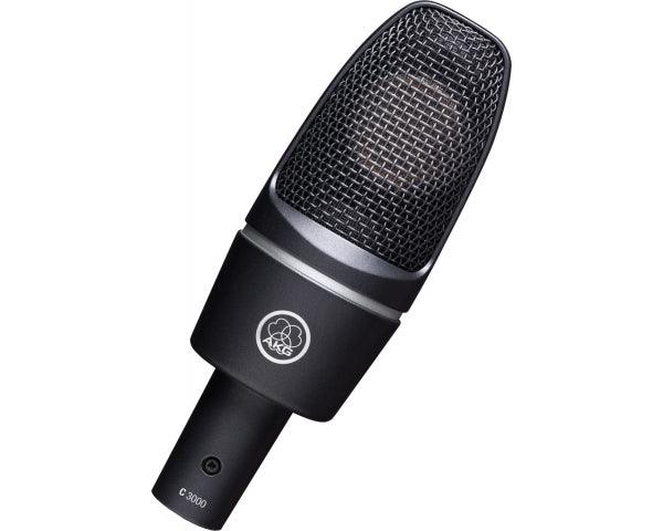 AKG C3000 MICROFONO DA STUDIO A CONDENSATORE LARGO DIAFRAMMA PER VOCE E STRUMENTI C-3000-B - TechSoundSystem.com