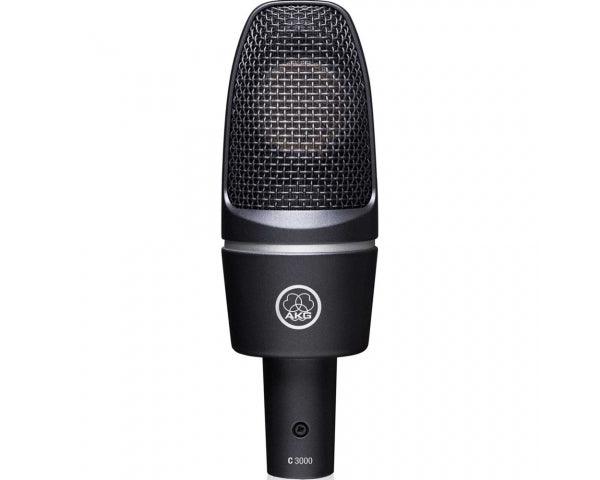 AKG C3000 MICROFONO DA STUDIO A CONDENSATORE LARGO DIAFRAMMA PER VOCE E STRUMENTI C-3000-B - TechSoundSystem.com