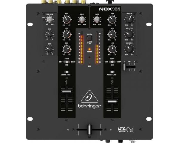 BEHRINGER NOX101 PRO DJ MIXER 2 CANALI USB FADERS INFINIUM CROSSFADER VCA - TechSoundSystem.com
