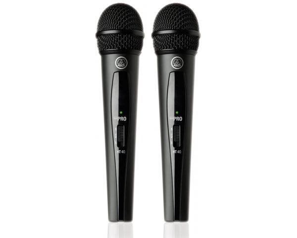 AKG WMS40 MINI DUAL VOCAL SET MAN ISM2/3 DOPPIO RADIOMICROFONO PER VOCE - TechSoundSystem.com