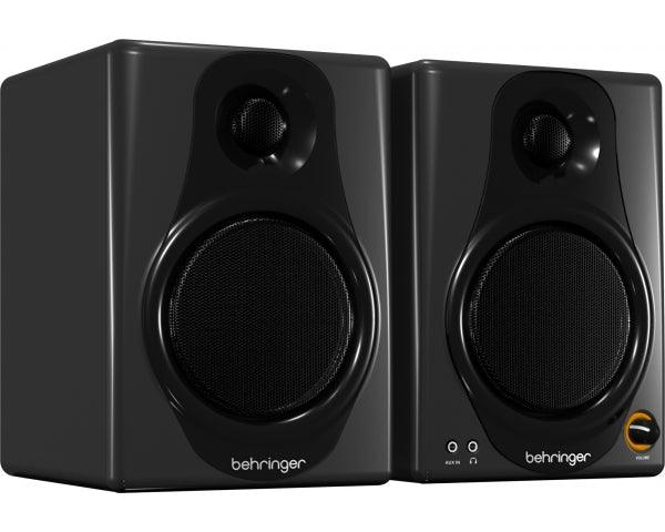 BEHRINGER MEDIA40USB COPPIA MONITOR BIAMPLIFICATI 40 WATT USB TRS RCA - TechSoundSystem.com