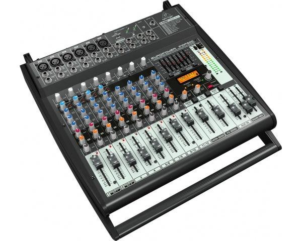 BEHRINGER PMP500 EUROPOWER MIXER AMPLIFICATO 12 CANALI EFFETTI FBQ 500 WATT 4 MIC XLR IN + 4 STEREO - TechSoundSystem.com