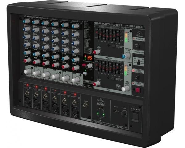 BEHRINGER PMP560M MIXER ATTIVO 500W 6 CANALI EFFETTI KLARK TEKNIK - TechSoundSystem.com