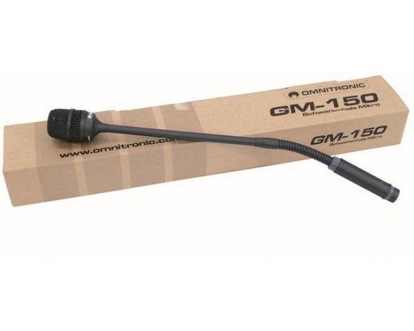 OMNITRONIC GM-150 MICROFONO FLESSIBILE DINAMICO SUPERCARDIOIDE A COLLO D'OCA USCITA XLR - TechSoundSystem.com