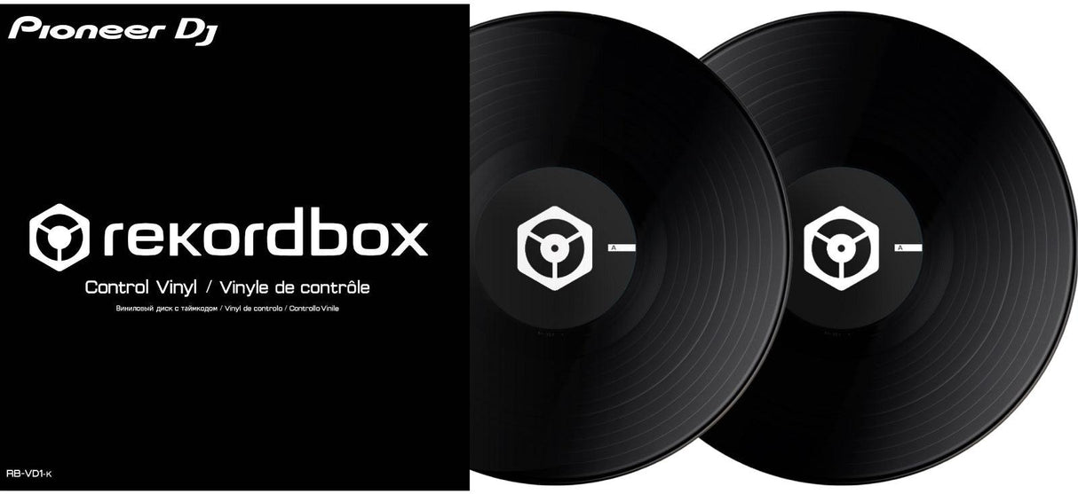 PIONEER RB-VD1-K COPPIA DI VINILI DI CONTROLLO PER REKORDBOX NERI - TechSoundSystem.com