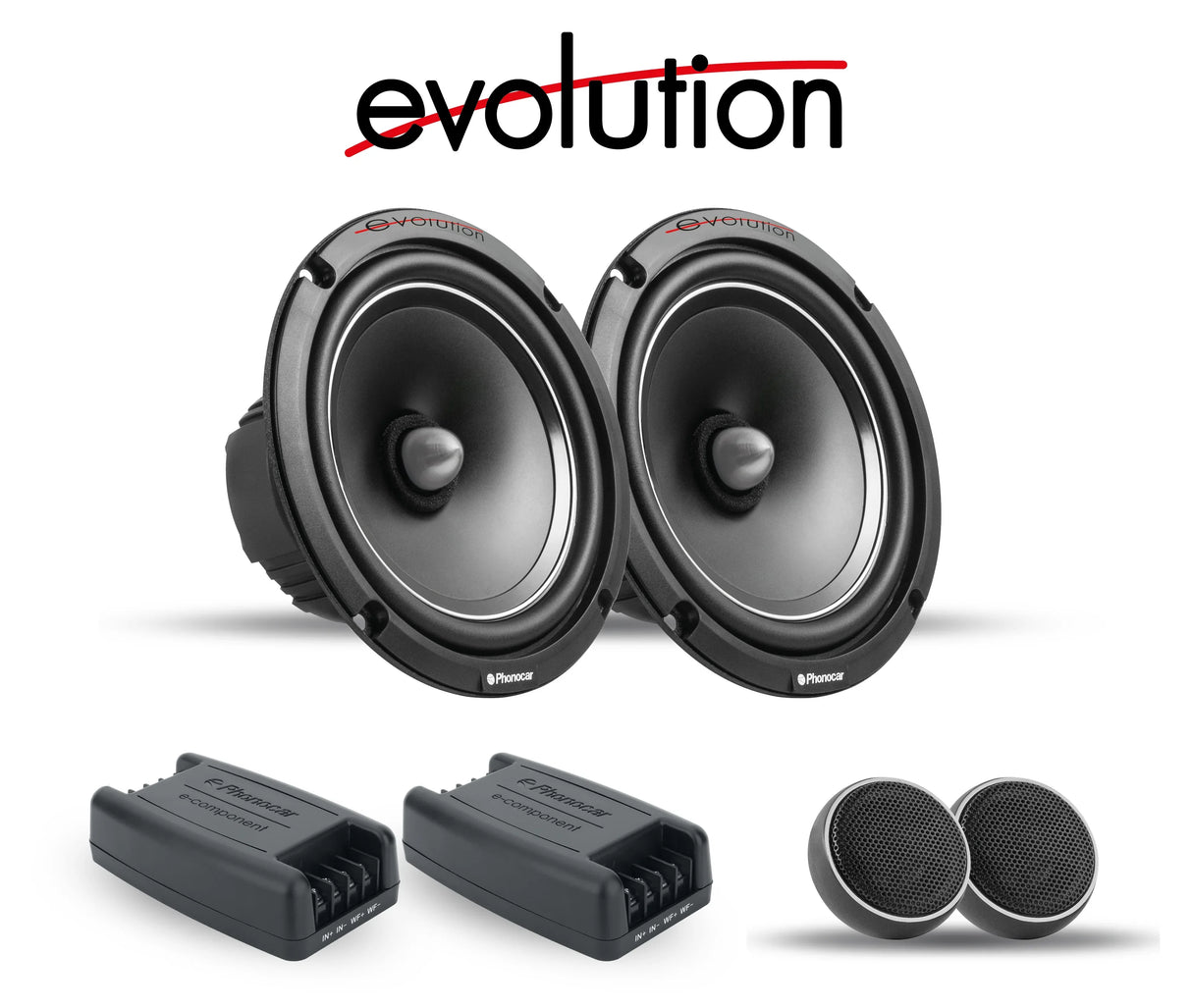 Phonocar 02689 Kit Altoparlanti a 2 vie 200W Woofer 165mm + Tweeter + Crossover