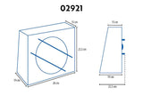 Phonocar 02921 Subwoofer Boxato passivo da 280W woofer 200mm - TechSoundSystem.com