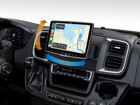 Alpine ILX-F115DU8S Autoradio per Fiat Ducato 8 SWIVEL 1 DIN schermo 11" capacitivo orientabile - TechSoundSystem.com