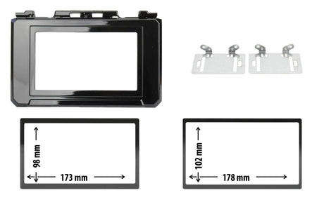 Phonocar 03779 Adattatore 2 ISO per vano autoradio per JIMNY - TechSoundSystem.com