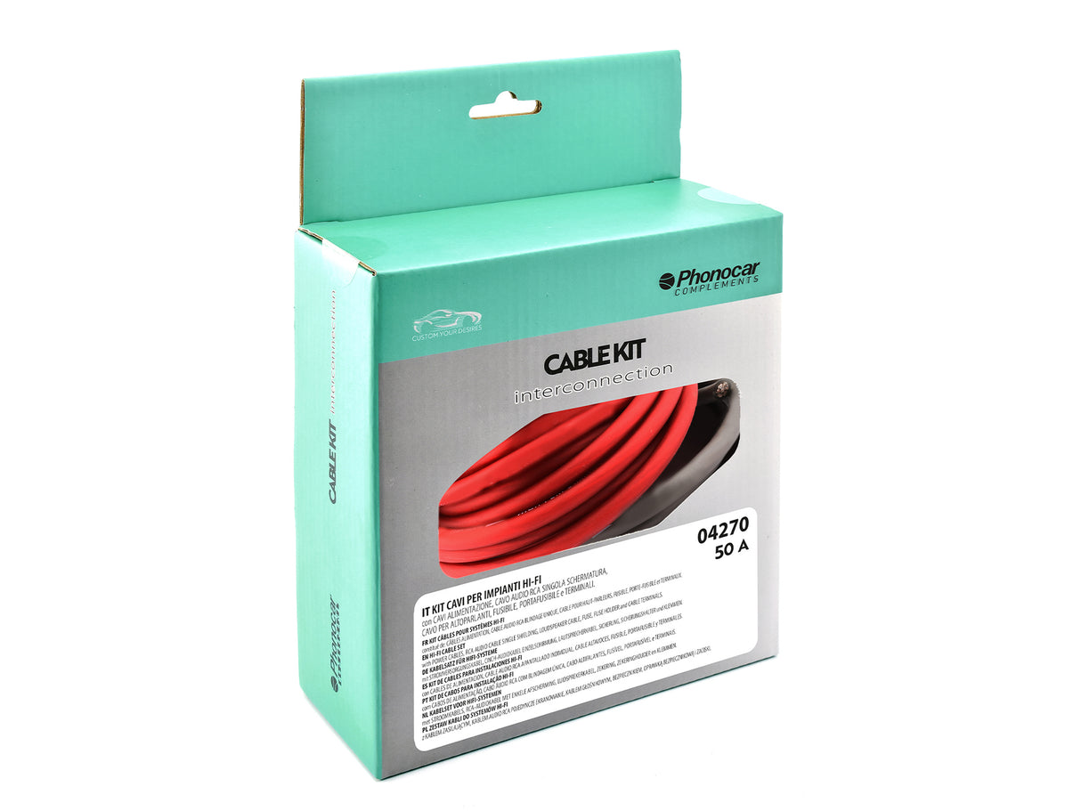 Phonocar 04270 KIT CAVI PER IMPIANTI HI-FI | 50A