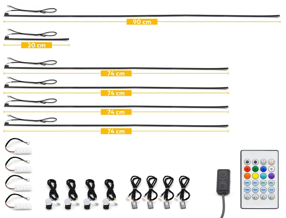Phonocar 07309 AUTOMOTIVE LED AMBIENCE KIT per la personalizzazione luminosa dell’abitacolo - TechSoundSystem.com