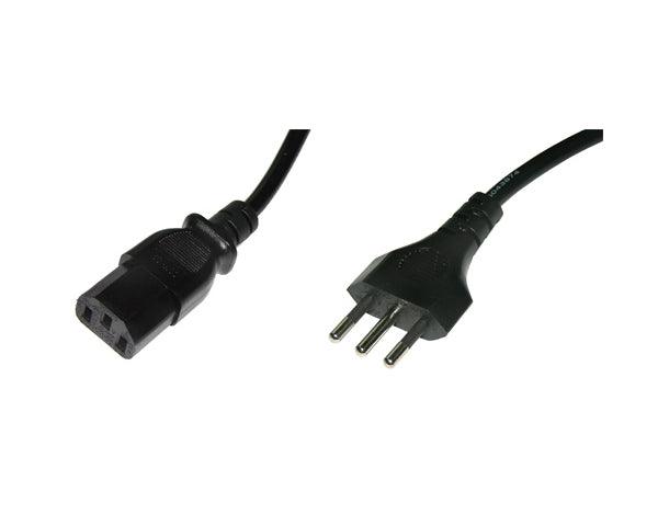 EXTREME PSC2 CAVO CORRENTE PROFESSIONALE IT 2 MT CON SPINA CORRENTE MASCHIO (ITALIANA) E SPINA CORRENTE VDA - TechSoundSystem.com
