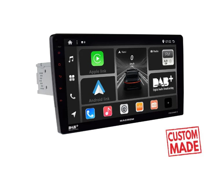 Macrom T903DAB-C Autoradio Android 1 DIN schermo QLED 1280x720 da 9"