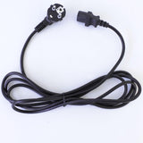 COBRA 52033 CAVO ALIMENTAZIONE UE IEC 3 MT CON SPINA CORRENTE MASCHIO SCHUKO E PRESA CORRENTE FEMMINA VDE - TechSoundSystem.com