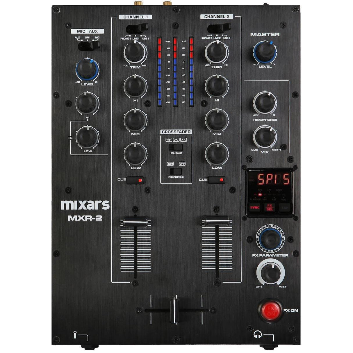 MIXARS MXR2 MIXER DJ 2 CANALI CON EFFETTI E SCHEDA AUDIO 4 IN/4 OUT EX-DEMO - TechSoundSystem.com