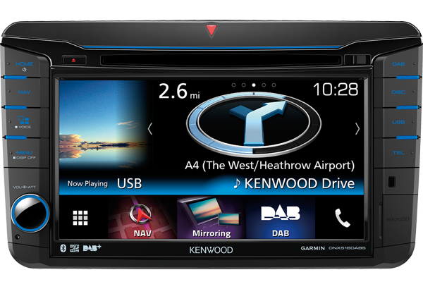 Kenwood DNX516DABS Autoradio 7.0" WVGA, SPECIFICO per VW, Skoda & Seat con Navigation System e radio DAB tuner - TechSoundSystem.com