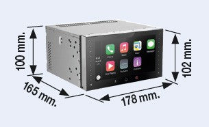 PHONOCAR VM009 MEDIA STATION 6,2"CON CARPLAY GPS E BLUETOOTH - TechSoundSystem.com