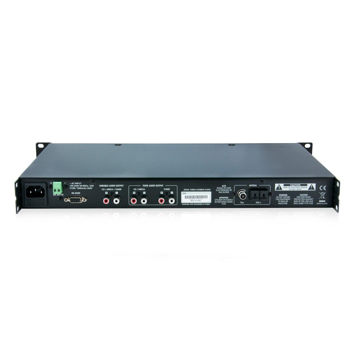 Master Audio M1043B Lettore CD - MP3 multizona professionale con radio - TechSoundSystem.com