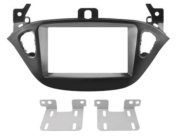Phonocar 03698 Mascherina 2 Din per Opel Adam 13- Corsa 15- colore nero lucido - TechSoundSystem.com