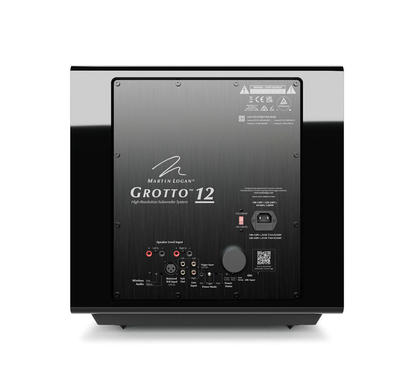 Martin Logan GROTTO 12 subwoofer attivo 1000W RMS wireless doppio radiatore passivo