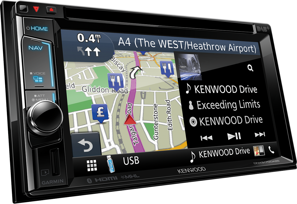 Kenwood DNX5170DABS Autoradio 7.0" WVGA, SPECIFICO per VW, Skoda & Seat con Navigation System e radio DAB tuner - TechSoundSystem.com
