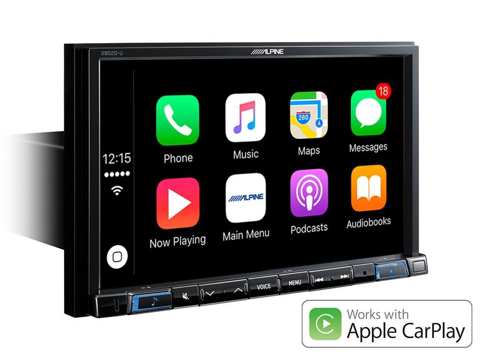 Alpine X802D-U Media Station 2 Din 8'' Navi, Android Auto, Apple CarPlay, Bluetooth, DAB e Ingresso HDMI - TechSoundSystem.com