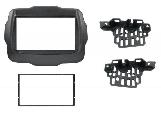 Phonocar 03528 Mascherina 2 DIN per JEEP Renegade 14- colore nero - TechSoundSystem.com