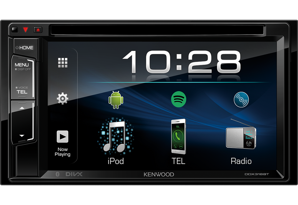 Kenwood DDX318BT Autoradio 2 DIN Sintomonitor DVD da 6,2" e interfaccia Bluetooth integrata - TechSoundSystem.com